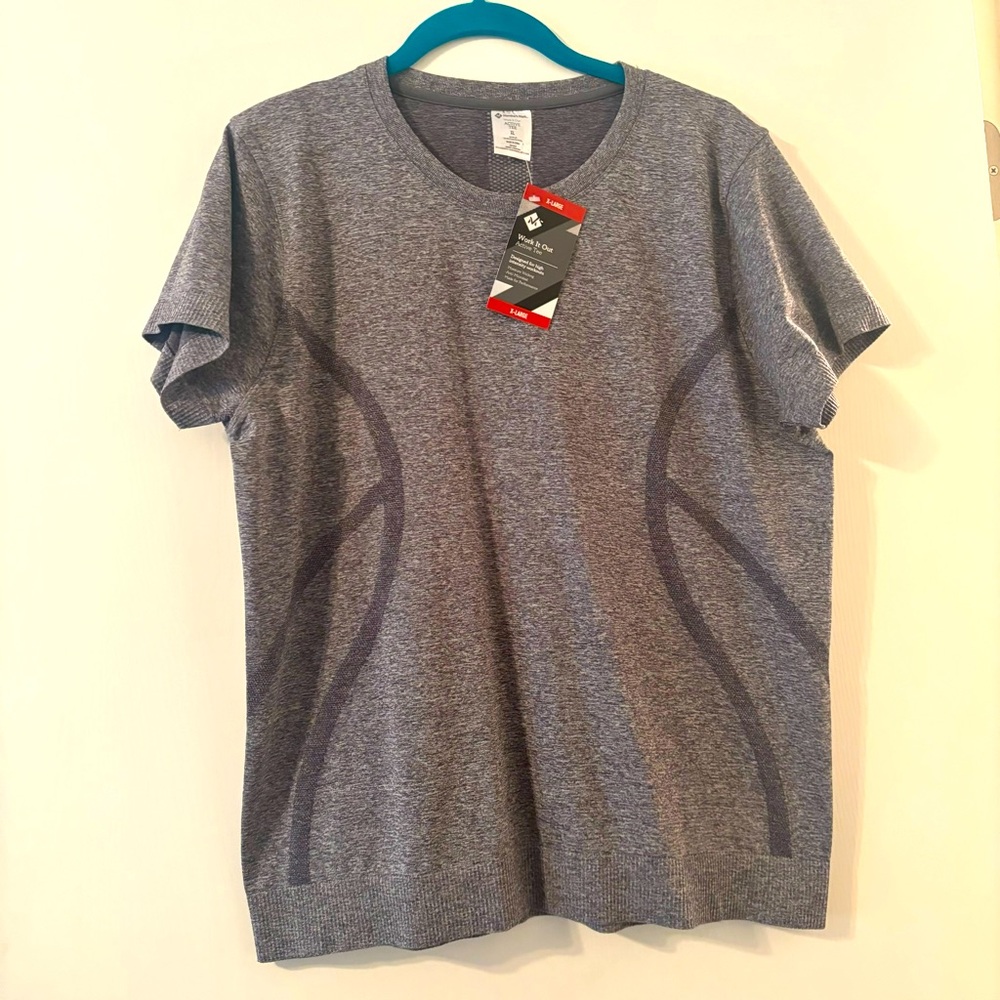 NWT Moisture Wick Gray Active Tee XL